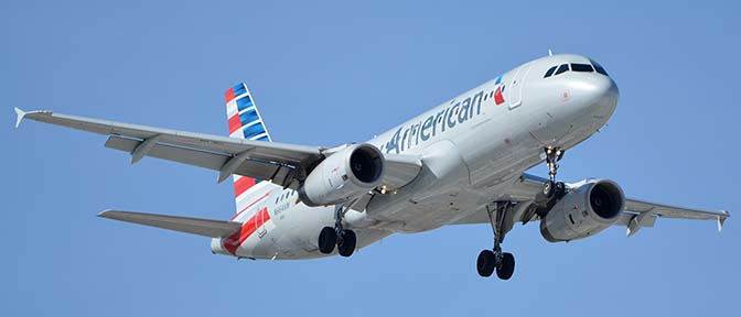 American Airbus A320-232 N664AW, Phoenix Sky Harbor, January 22, 2016